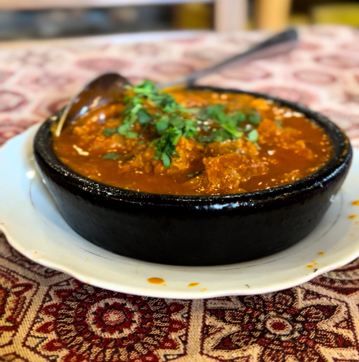 A clay-pot Georgian stew