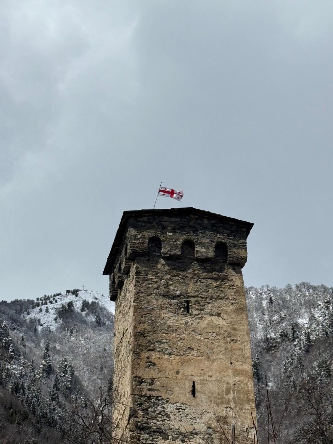 Tower against a dramatic sky